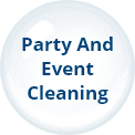 Cleaning after parties and events